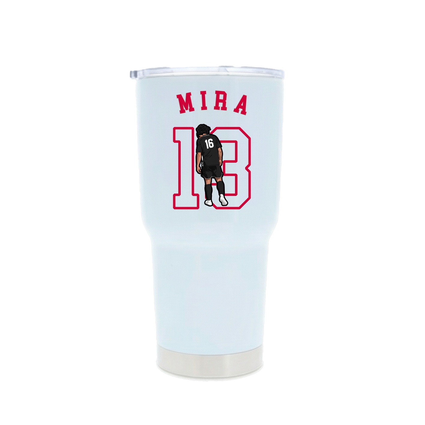 30oz Stainless Steel Tumbler — Shirsey Arch in White