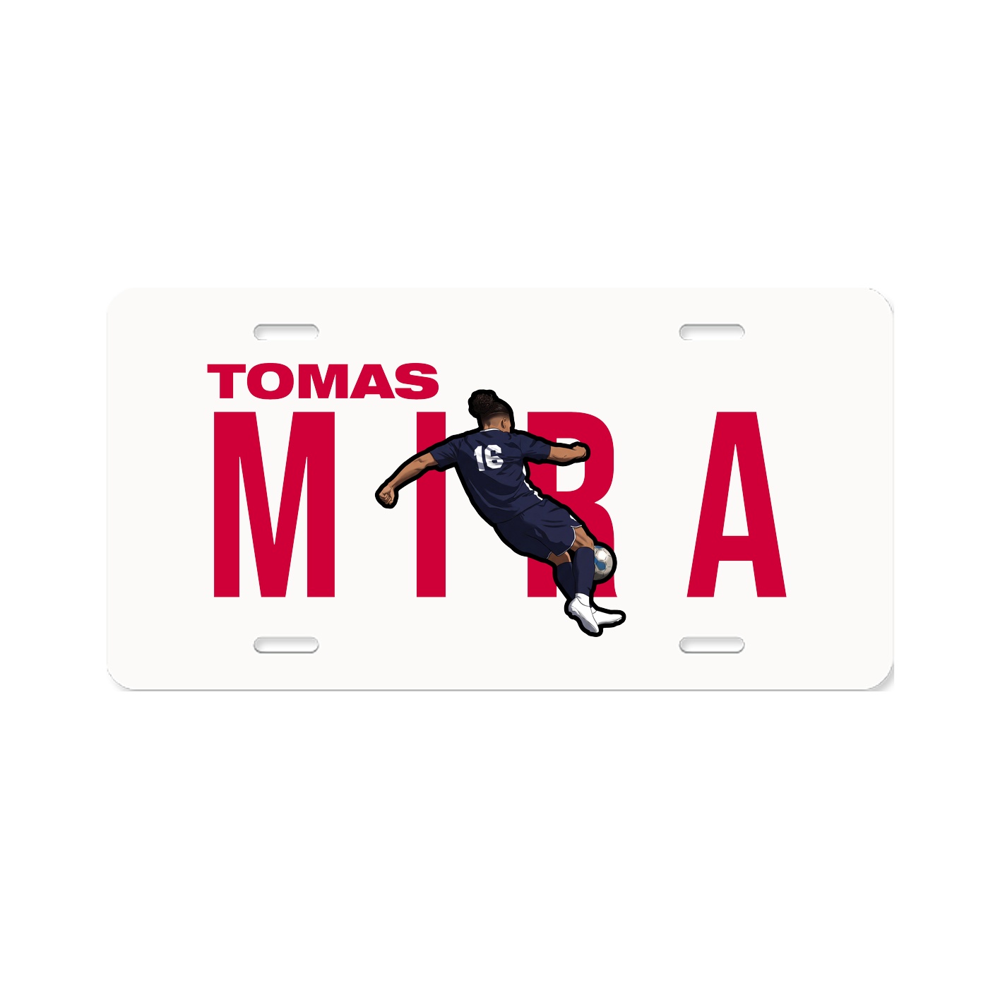 License Plate — Player Name in Classic