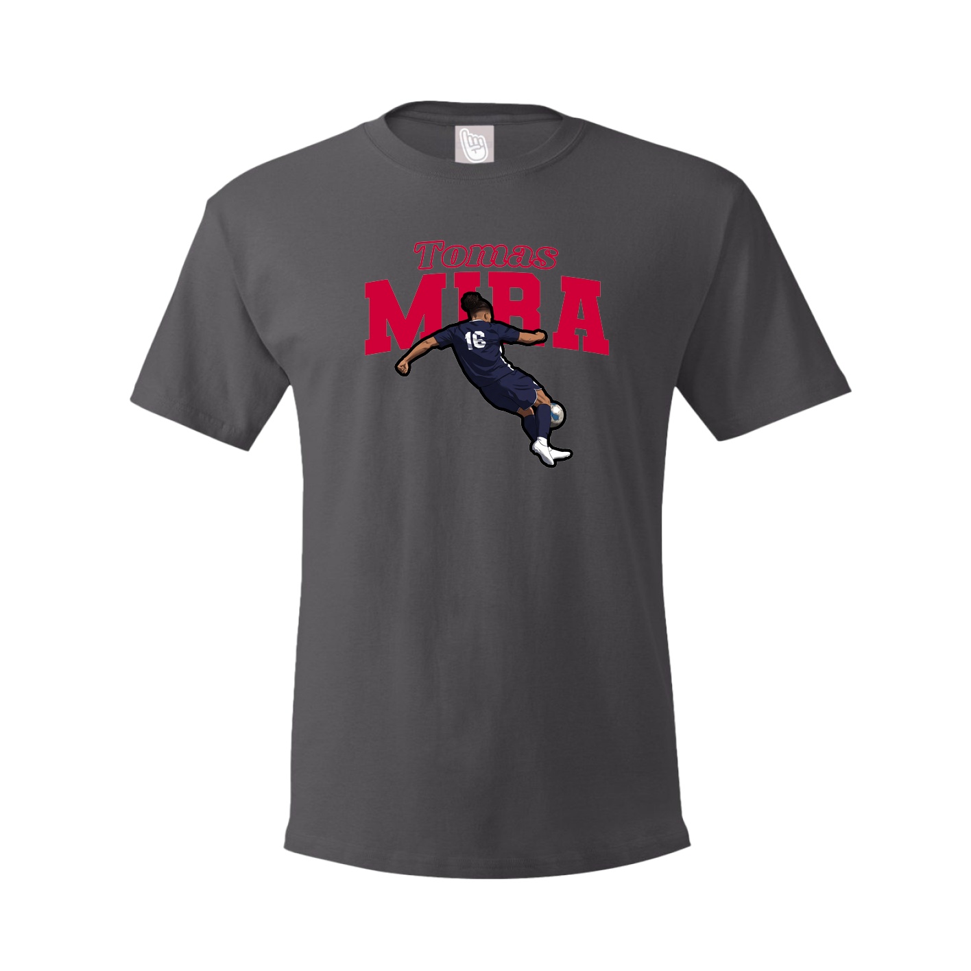Tee — Name Arch in Grey