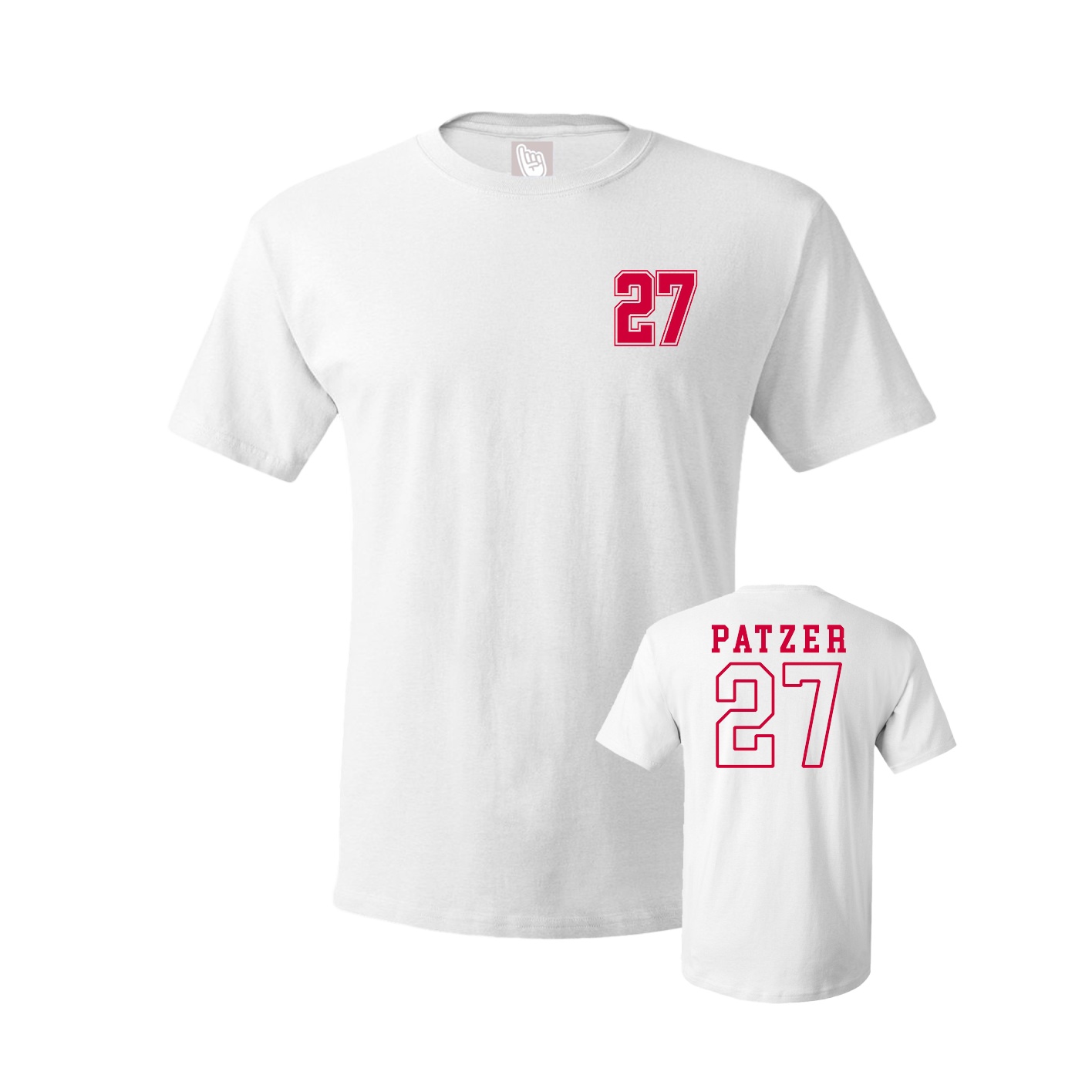Tee — Chest Back in White
