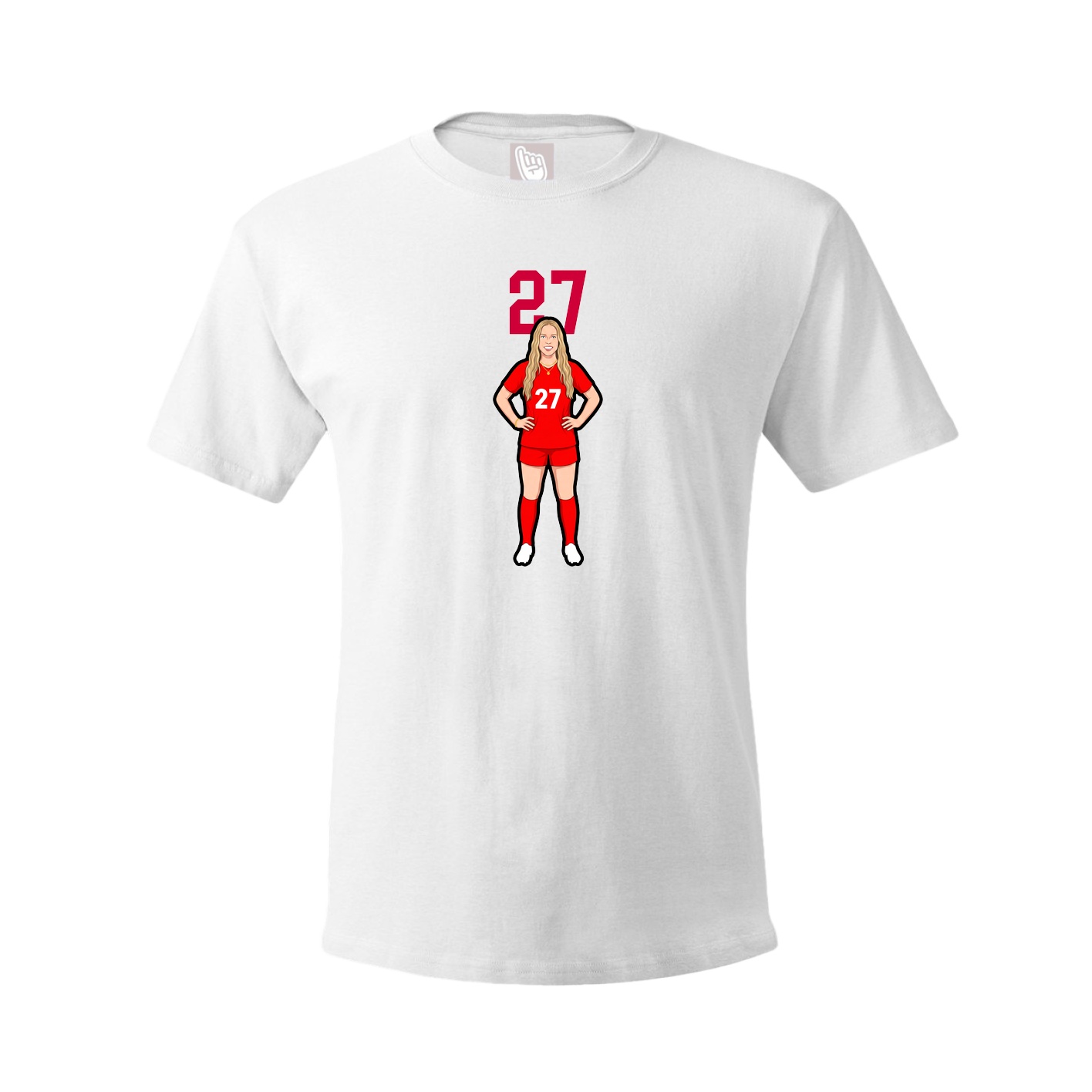 Tee — Number Top in White