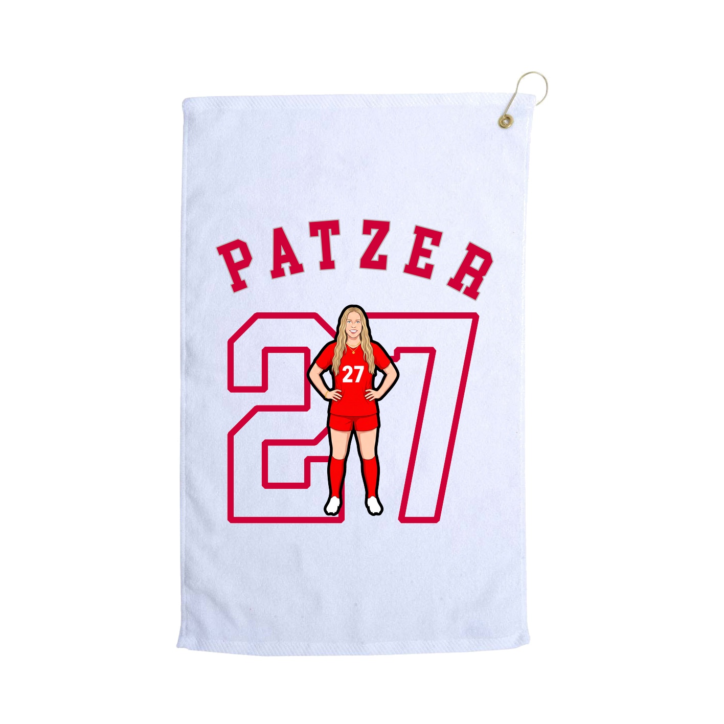 Golf Towel — Shirsey Arch in White