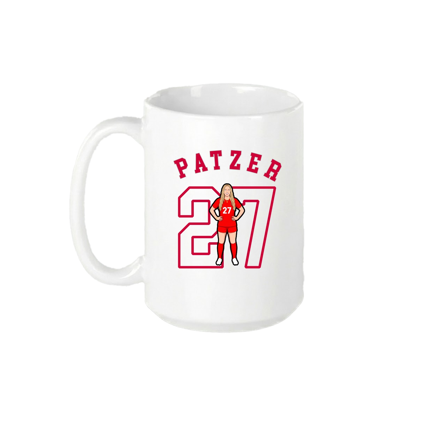 15oz Coffee Mug — Shirsey Arch in White