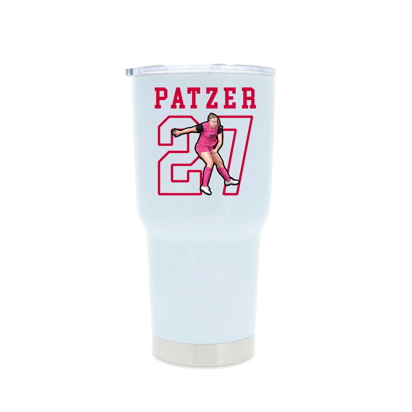 30oz Stainless Steel Tumbler — Shirsey in White