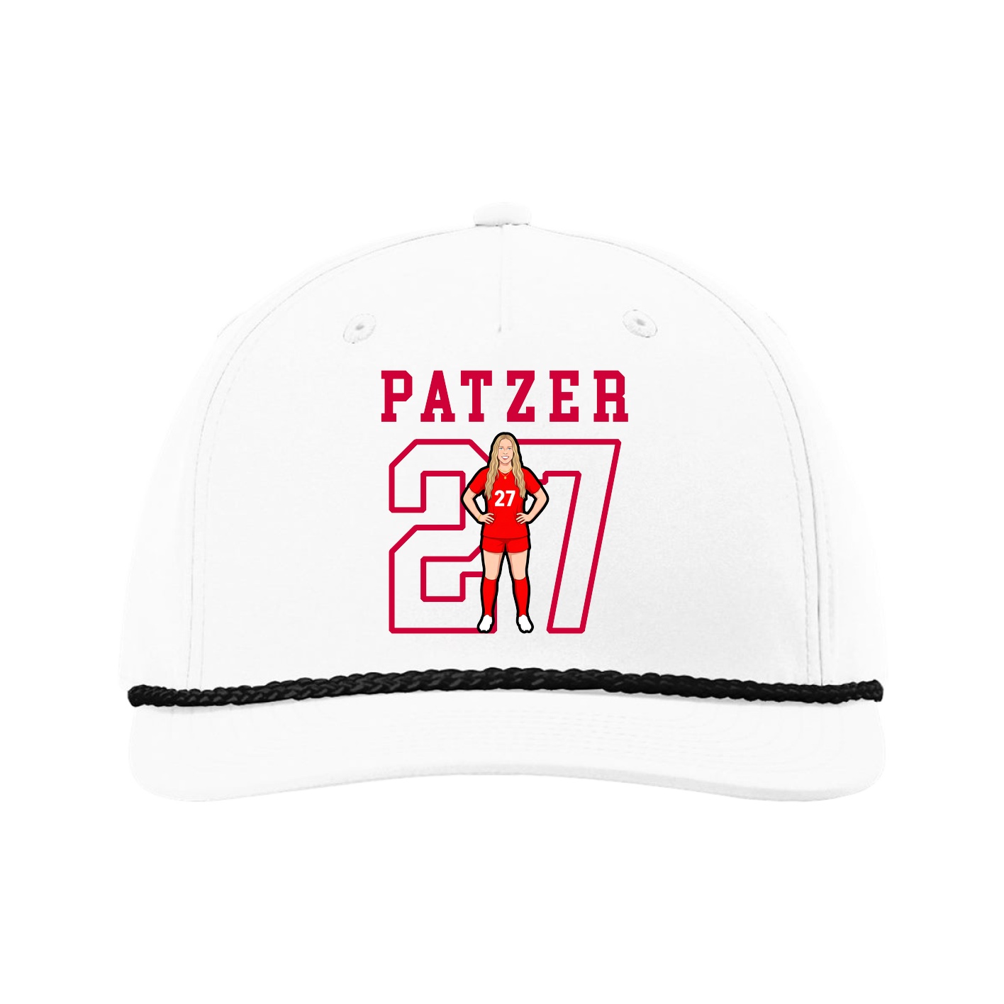 Five-Panel Classic Rope Cap — Shirsey in White