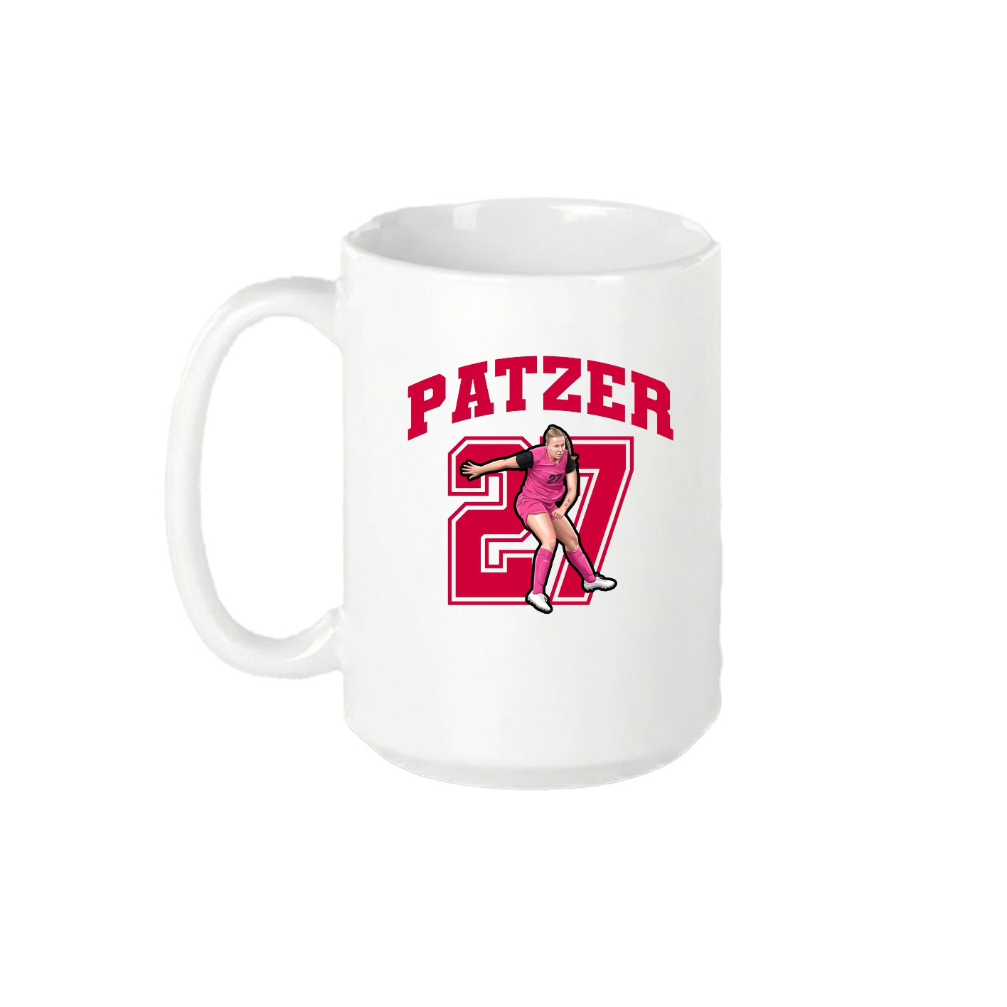 15oz Coffee Mug — Number in White