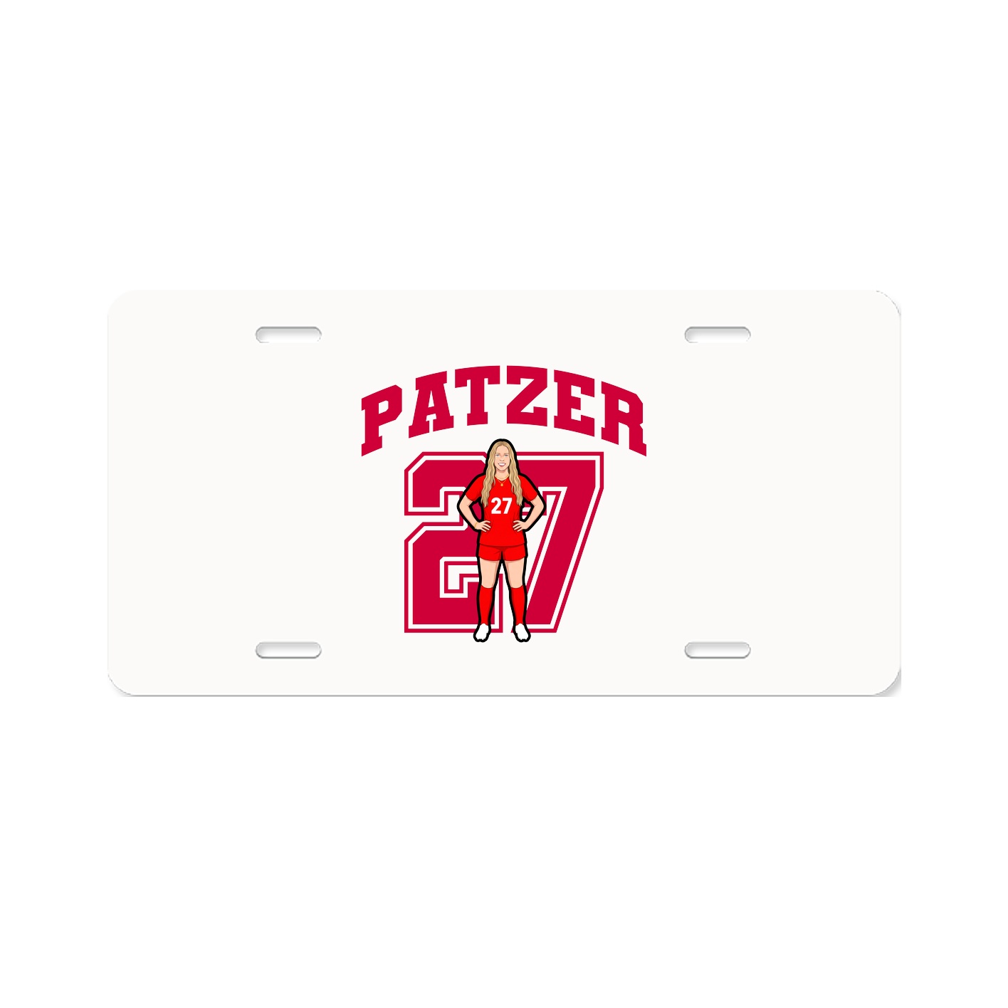 License Plate — Number in Classic