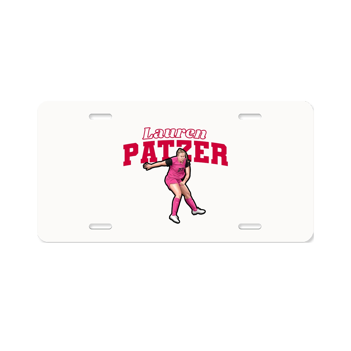 License Plate — Name Arch in Classic