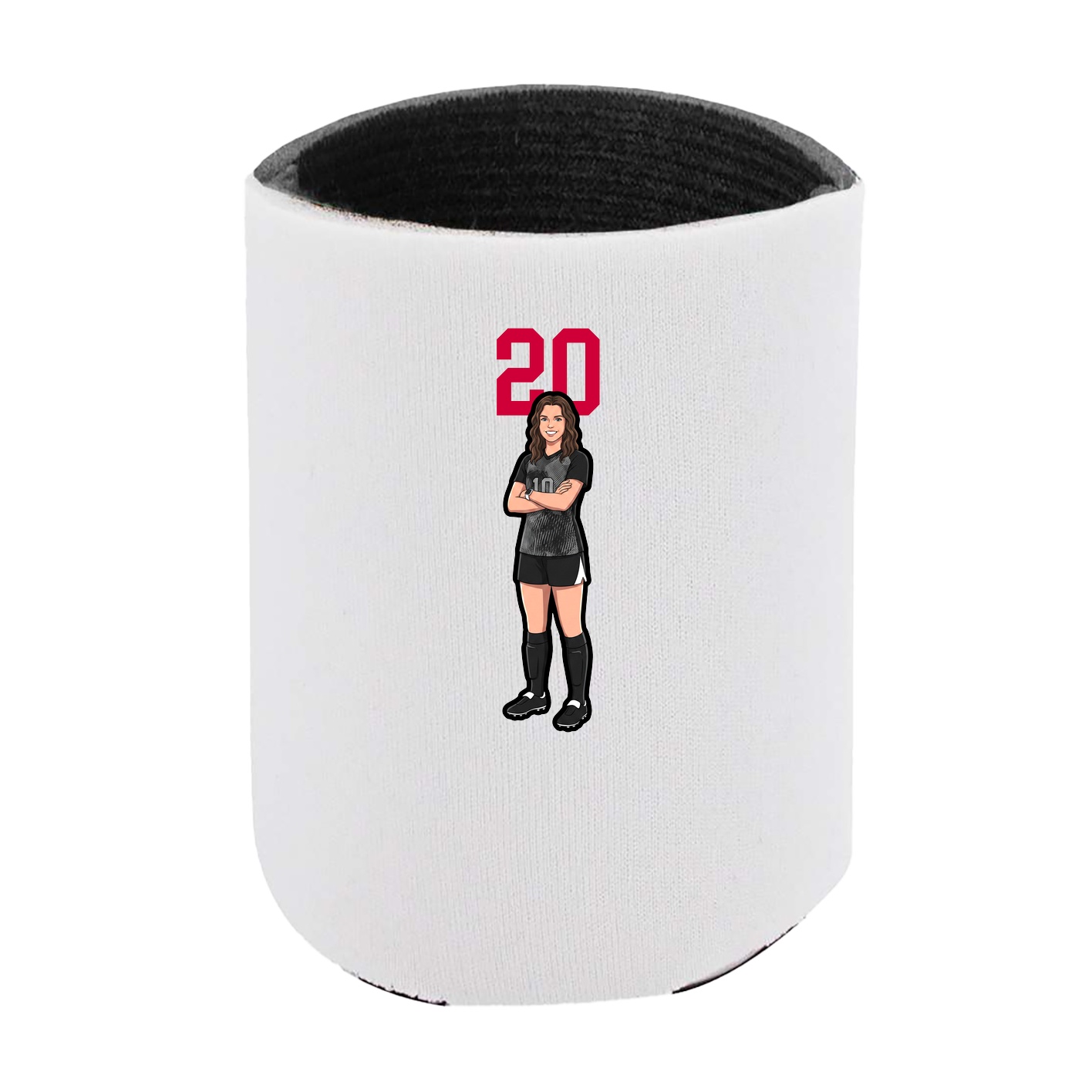 Can Holder — Number Top in White