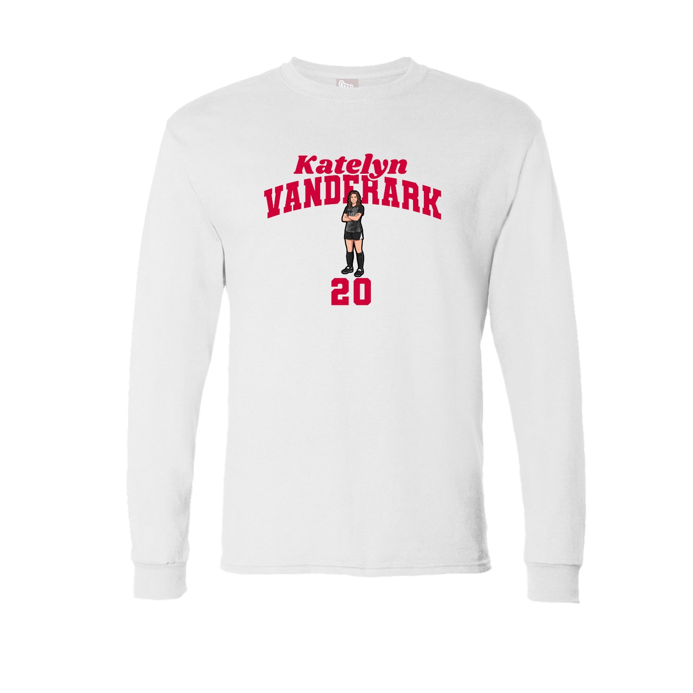 Long Sleeve Tee — Signature Arch in White