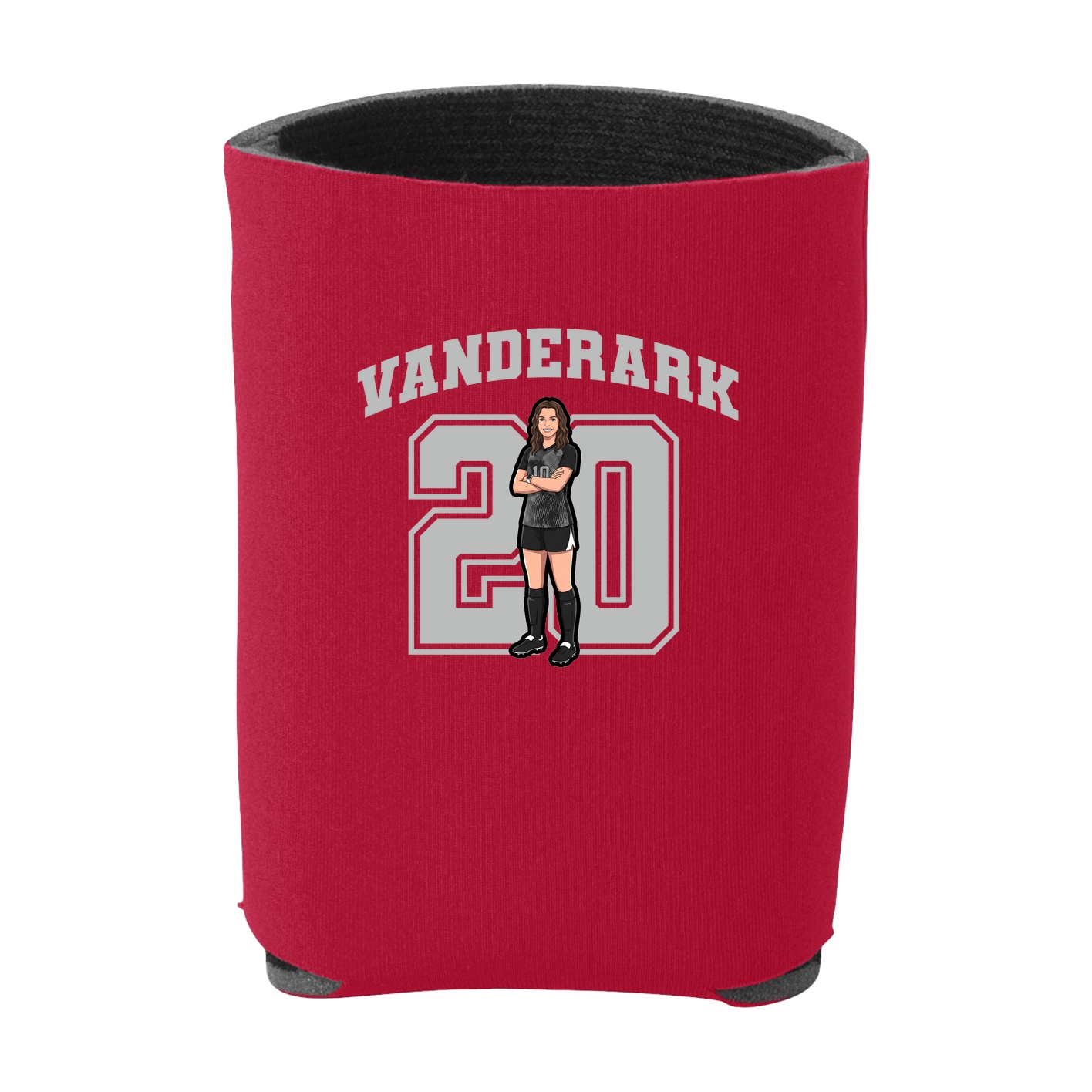 Can Holder — Number in Red