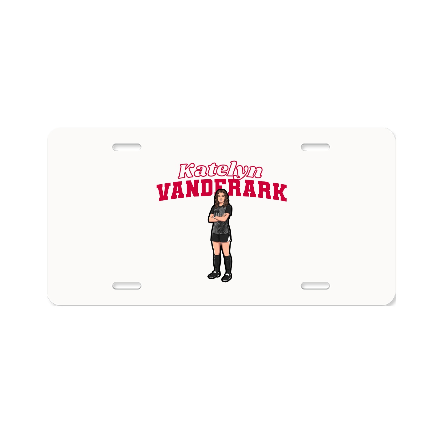 License Plate — Name Arch in Classic
