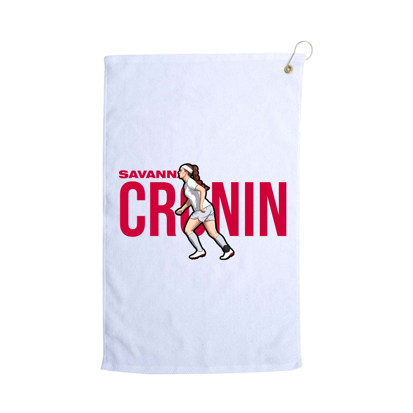 Golf Towel — Player Name in White