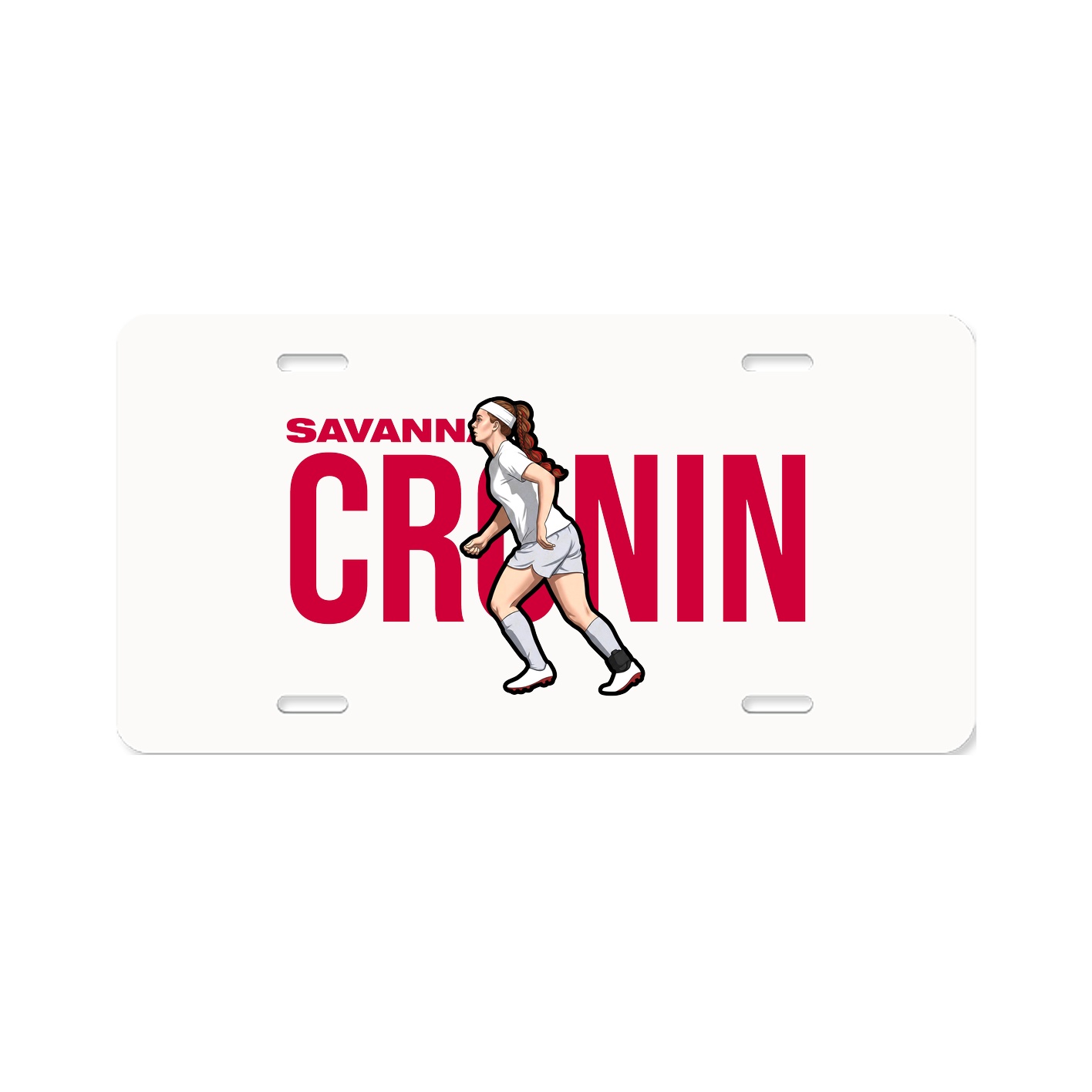 License Plate — Player Name in Classic