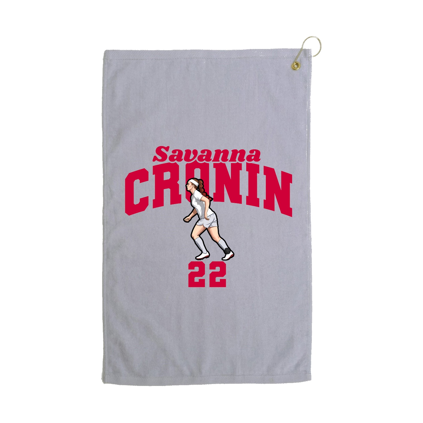 Golf Towel — Signature Arch in Grey