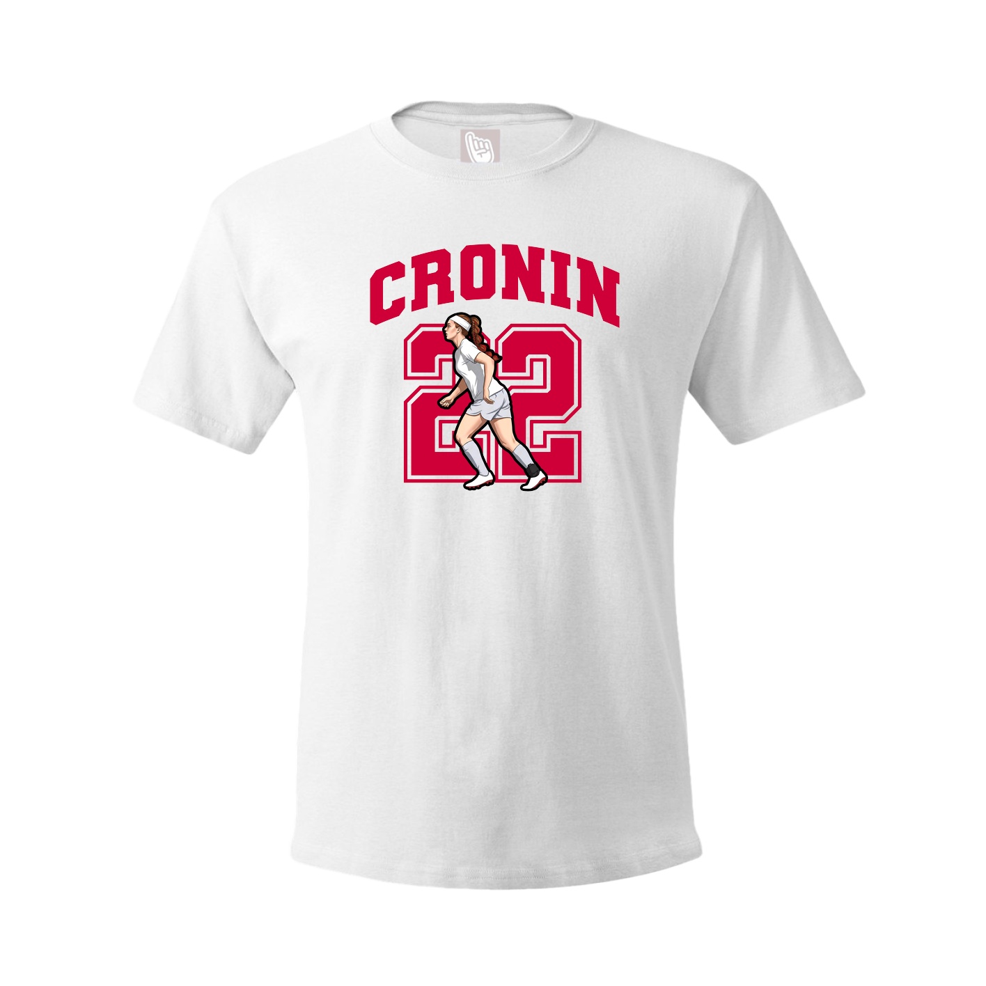 Youth Tee — Number in White