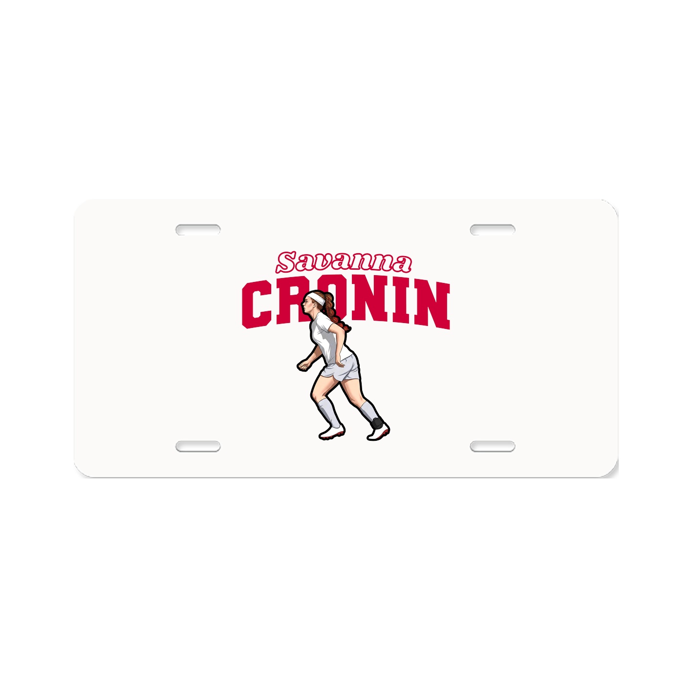 License Plate — Name Arch in Classic