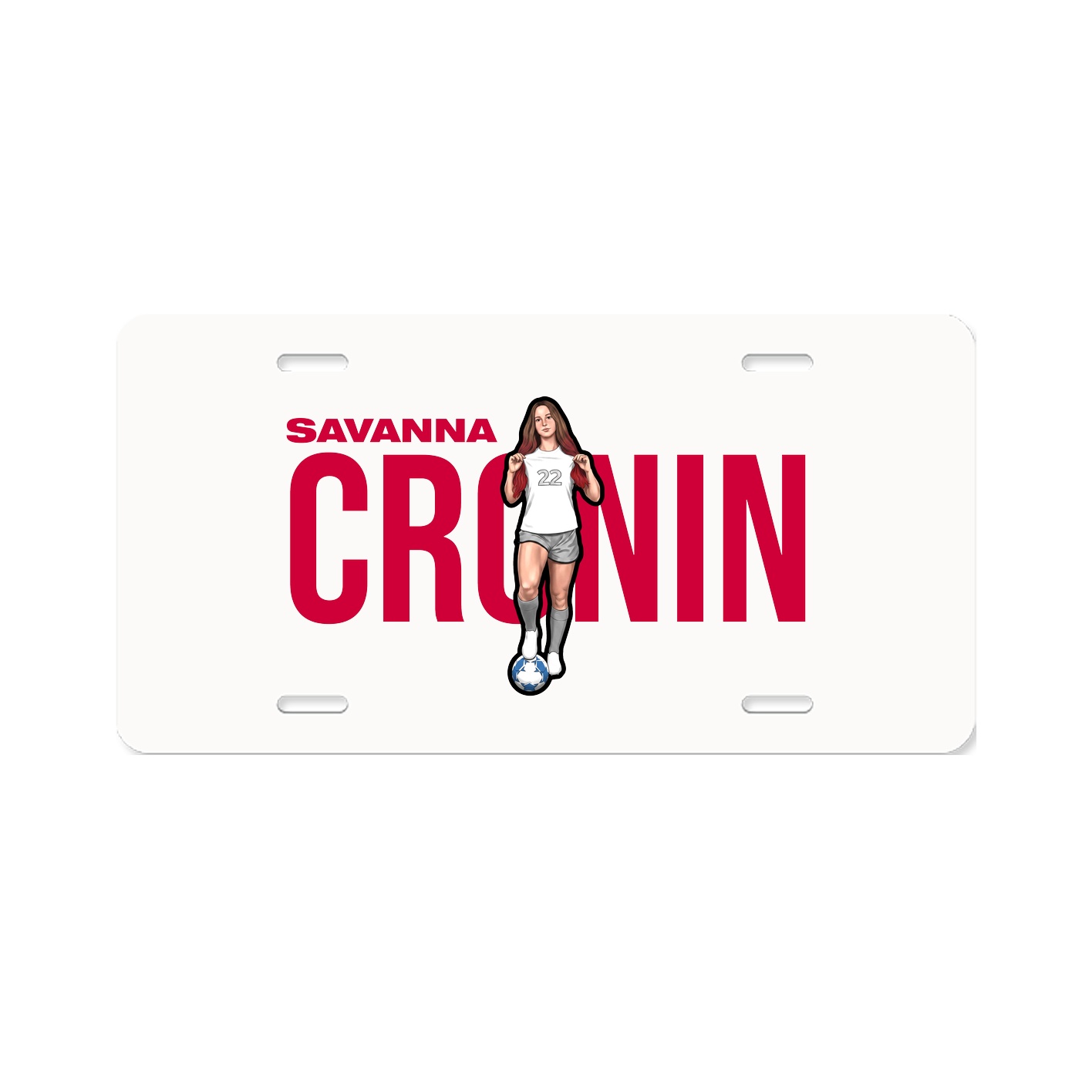 License Plate — Player Name in Classic