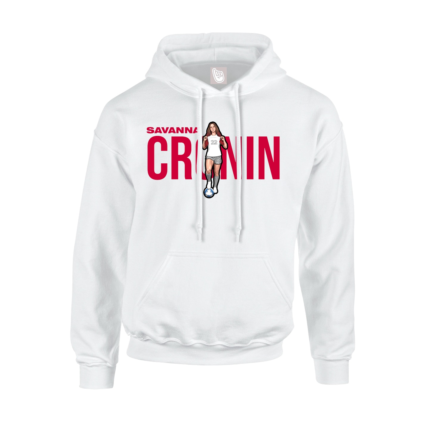 Hoodie — Player Name in White