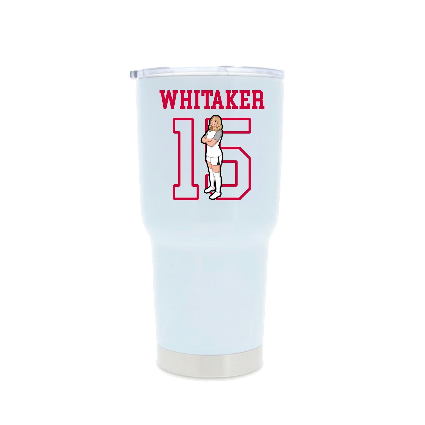 30oz Stainless Steel Tumbler — Shirsey in White