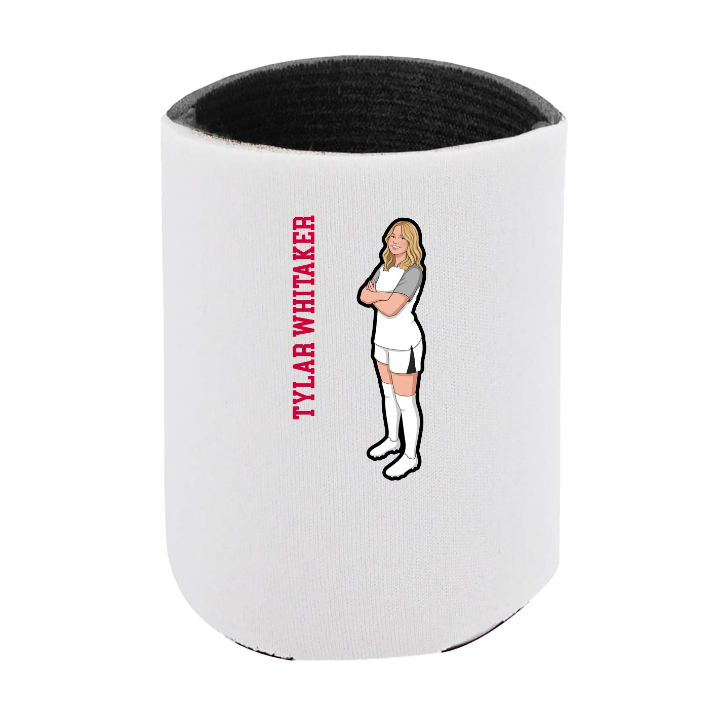 Can Holder — Name Vertical in White