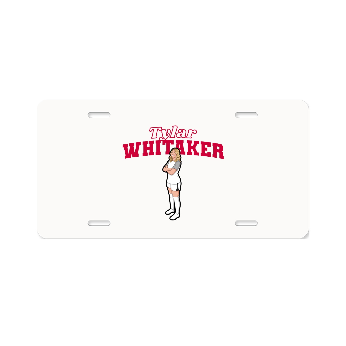 License Plate — Name Arch in Classic