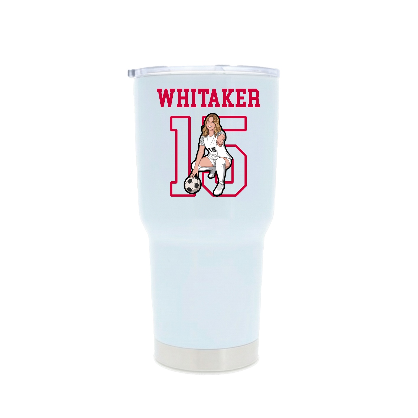 30oz Stainless Steel Tumbler — Shirsey in White