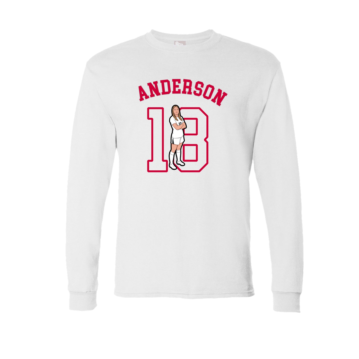 Long Sleeve Tee — Shirsey Arch in White