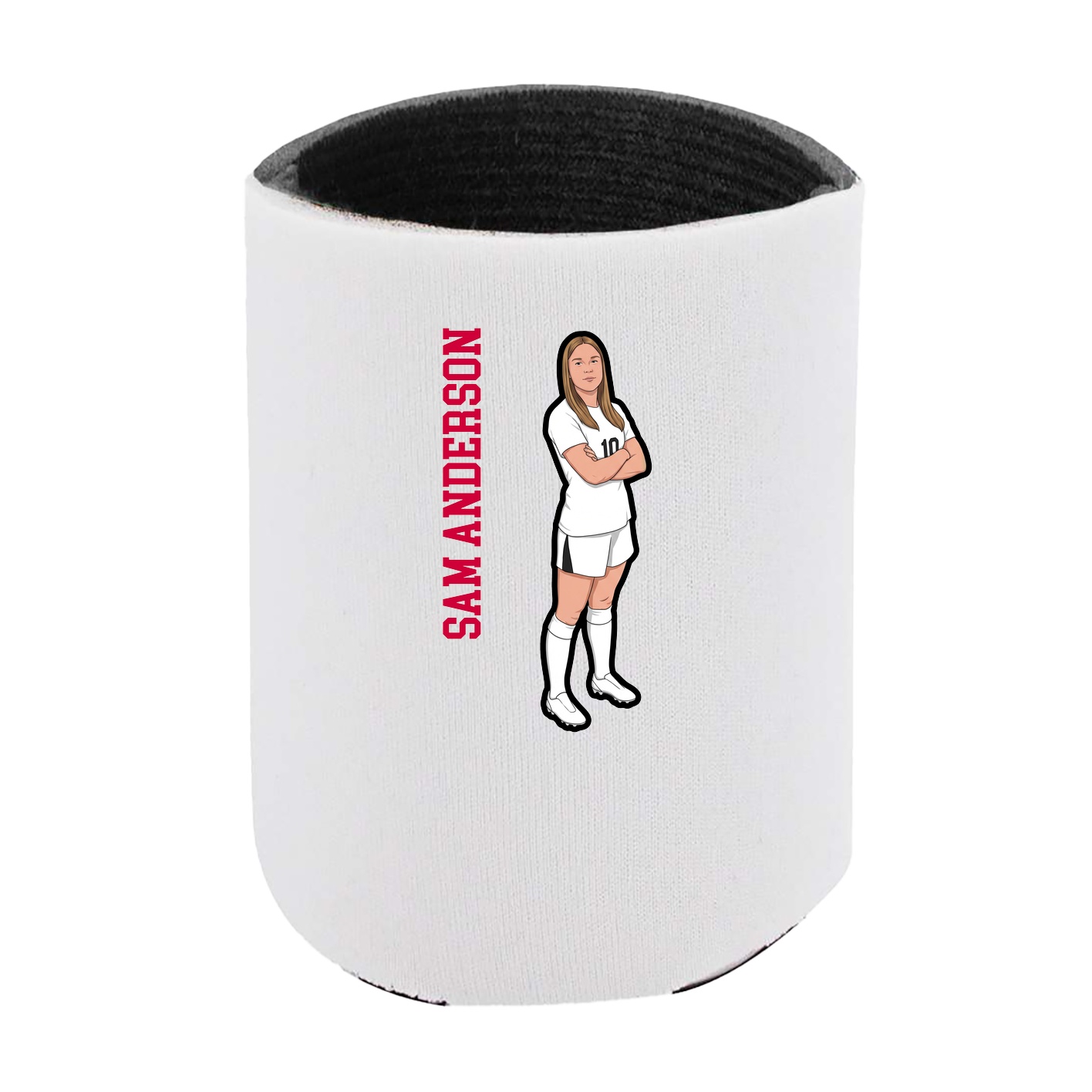 Can Holder — Name Vertical in White