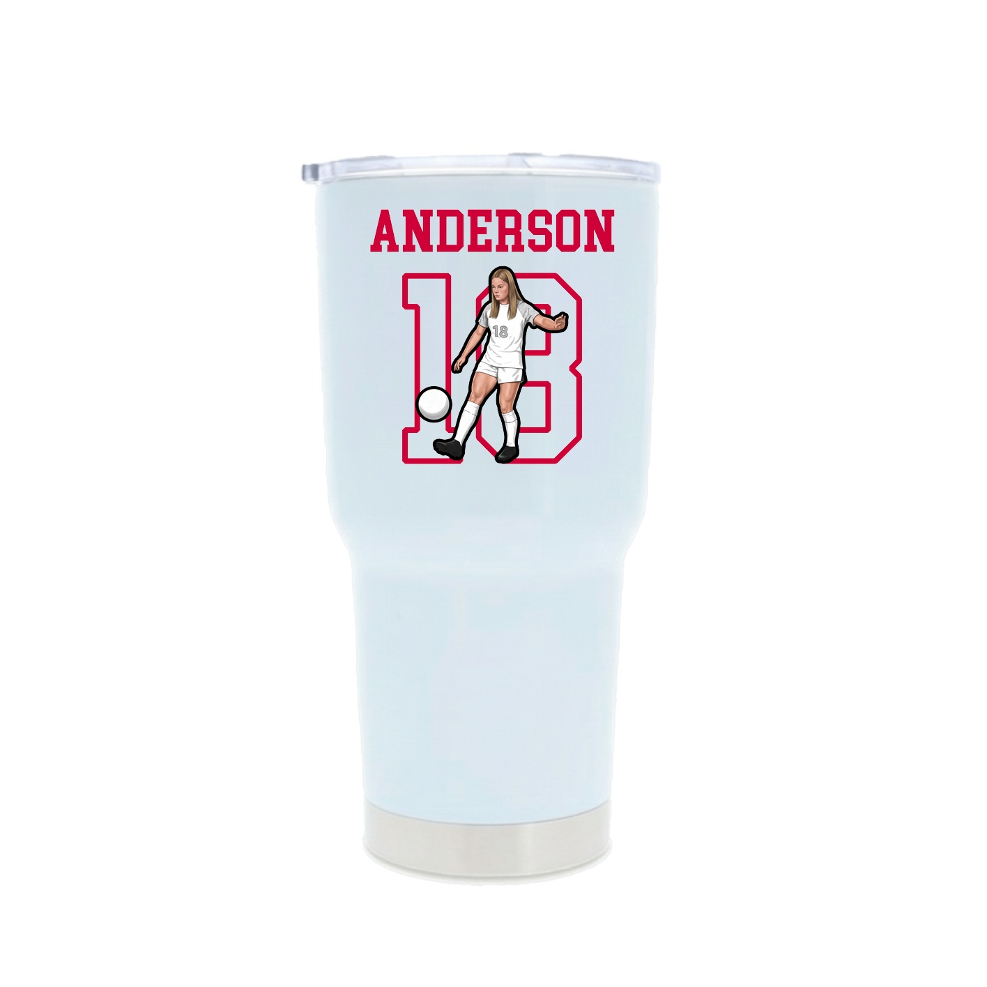 30oz Stainless Steel Tumbler — Shirsey in White