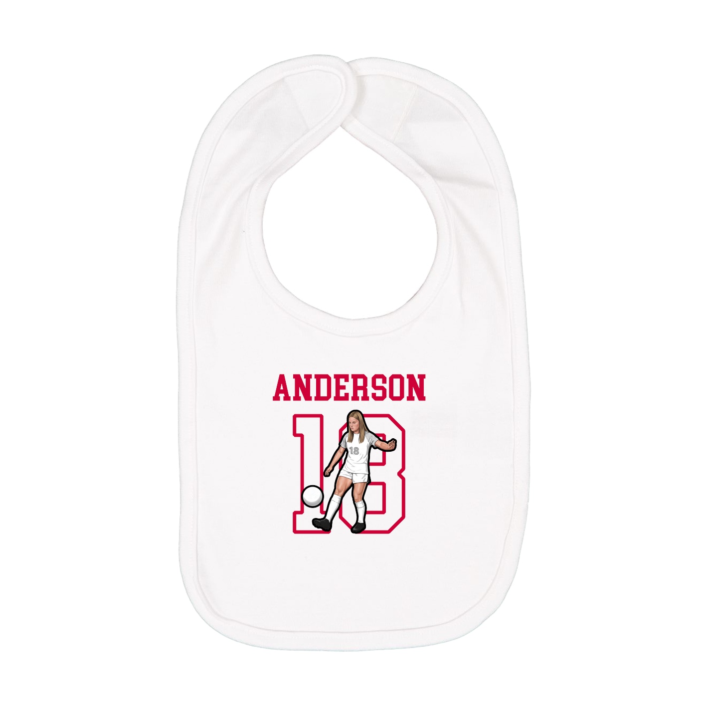 Infant Bib — Shirsey in White