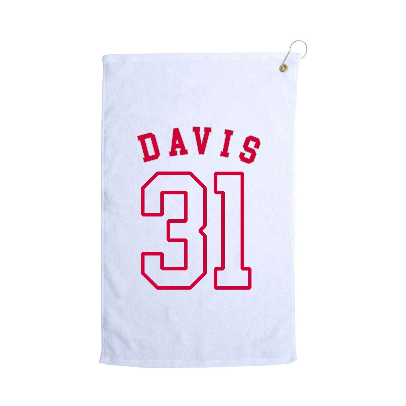 Golf Towel — Shirsey Arch in White