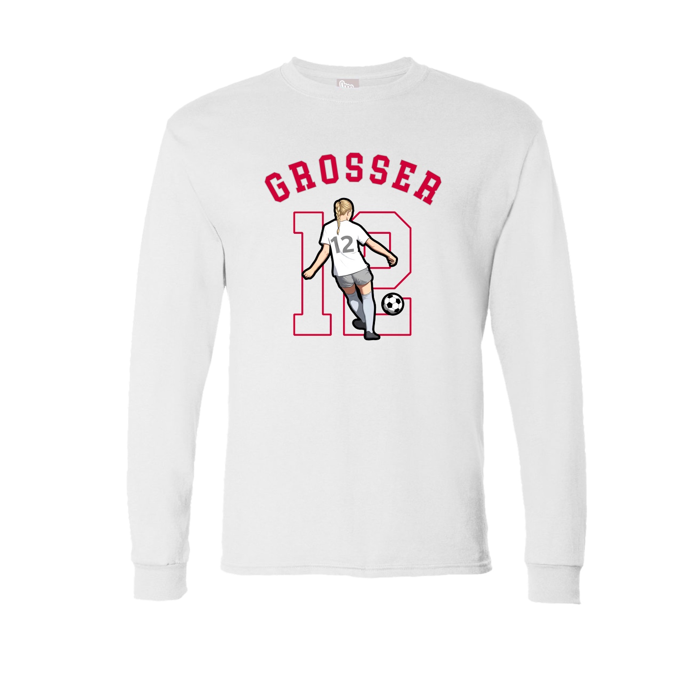 Long Sleeve Tee — Shirsey Arch in White