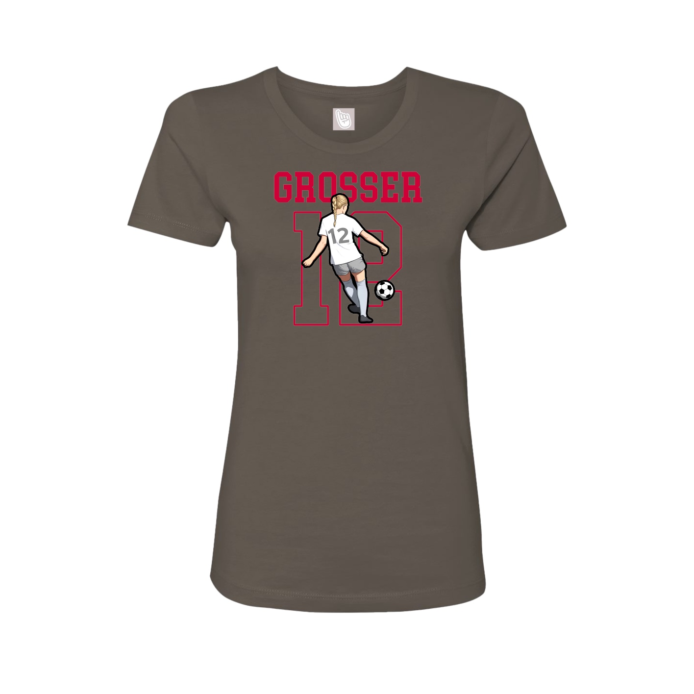 Fitted Women's Tee — Shirsey in Grey