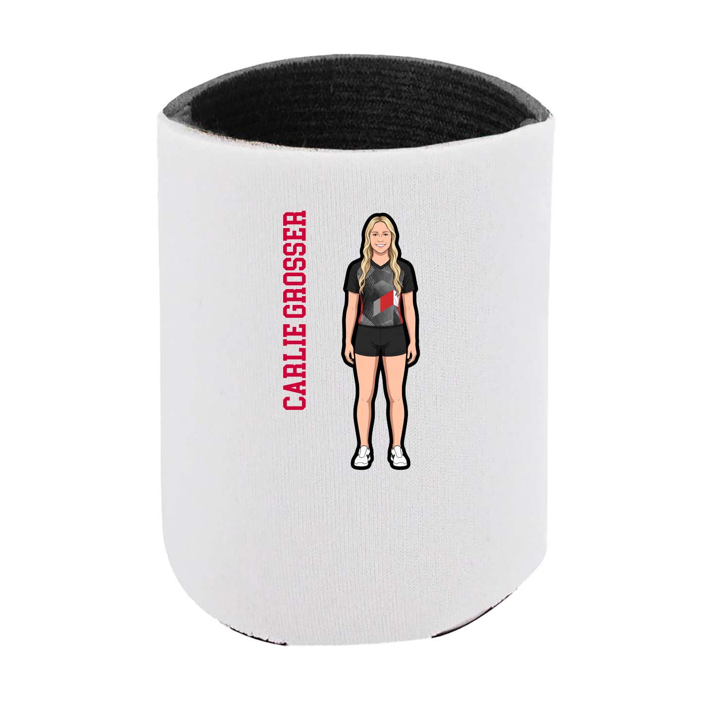 Can Holder — Name Vertical in White