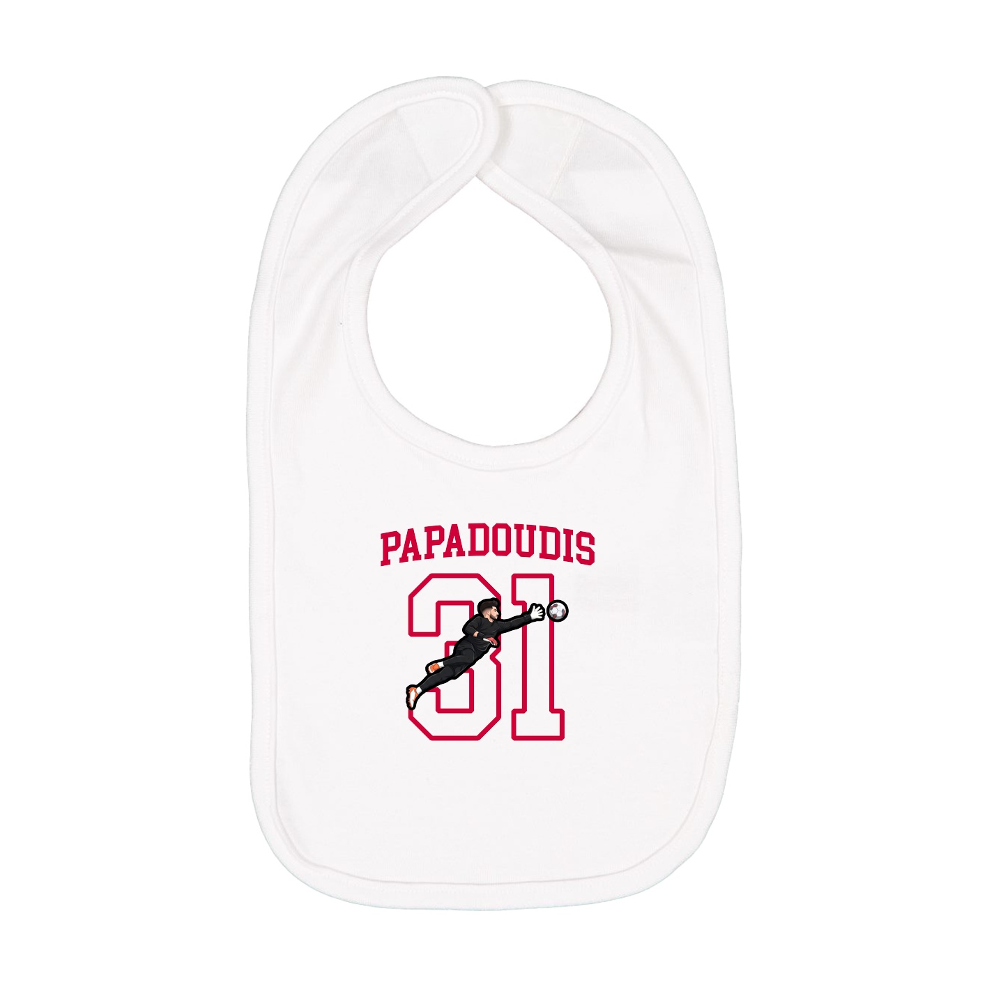 Infant Bib — Shirsey in White