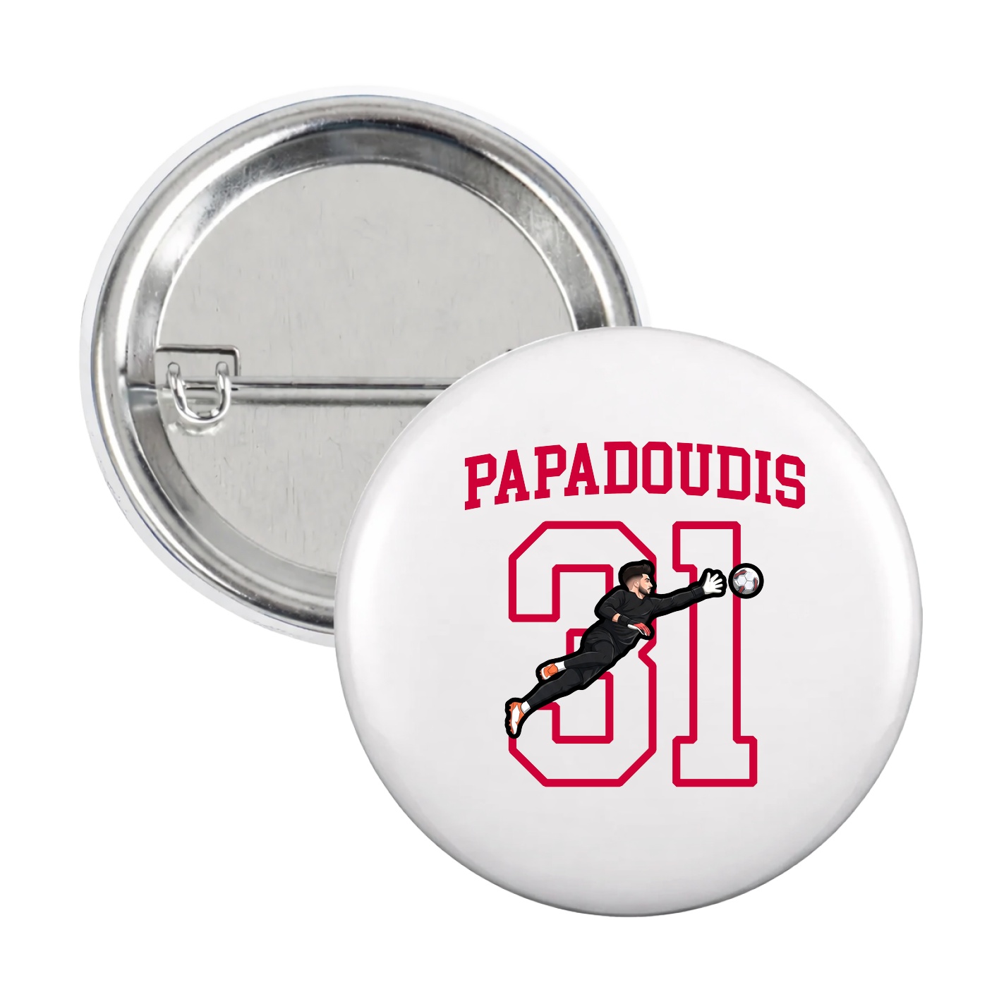 Game Day Button — Shirsey in White