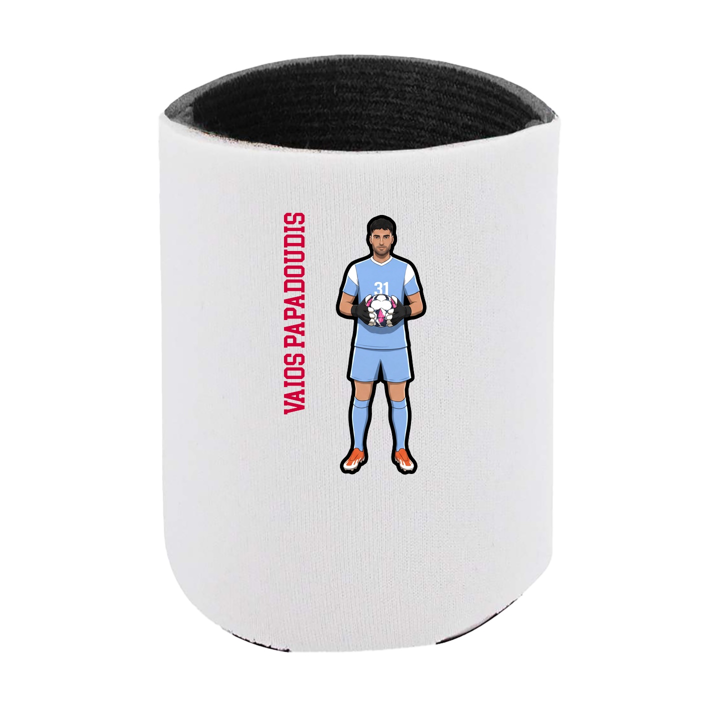 Can Holder — Name Vertical in White