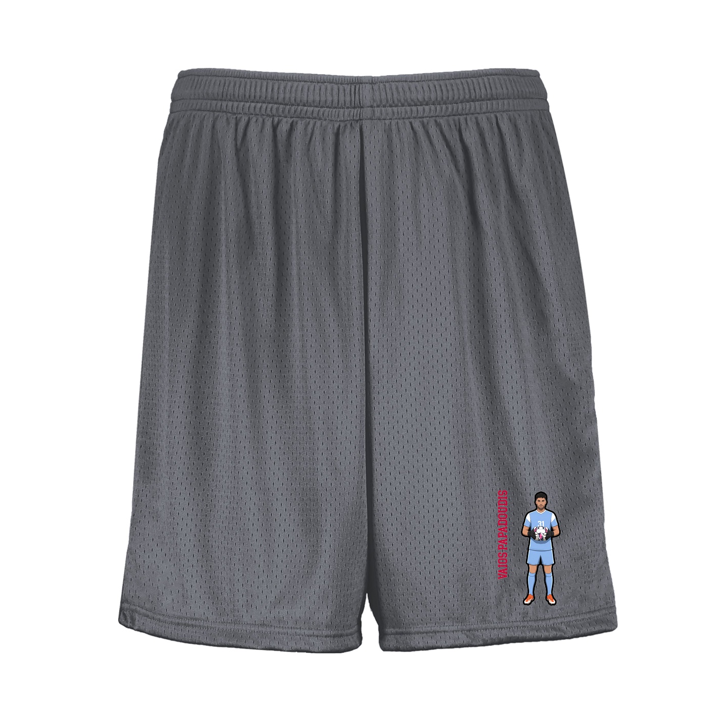 Shorts — Name Vertical in Grey