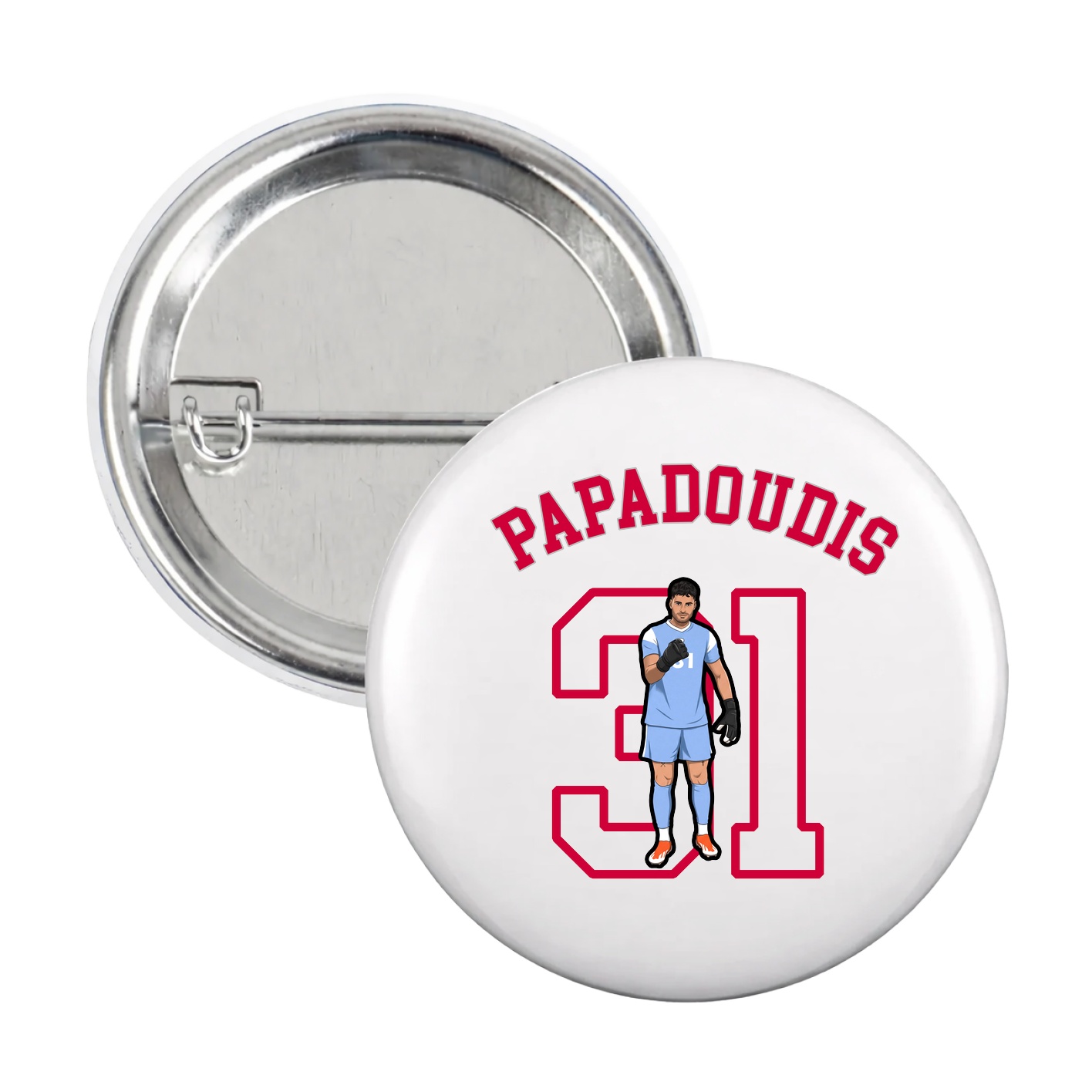 Game Day Button — Shirsey Arch in White