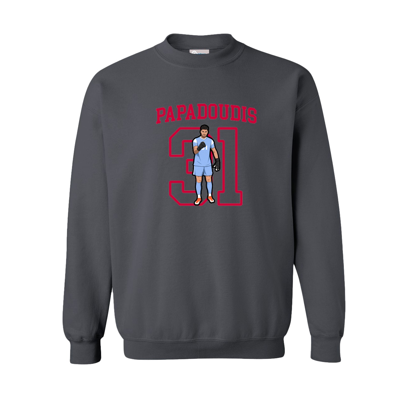 Fleece Crew — Shirsey in Grey