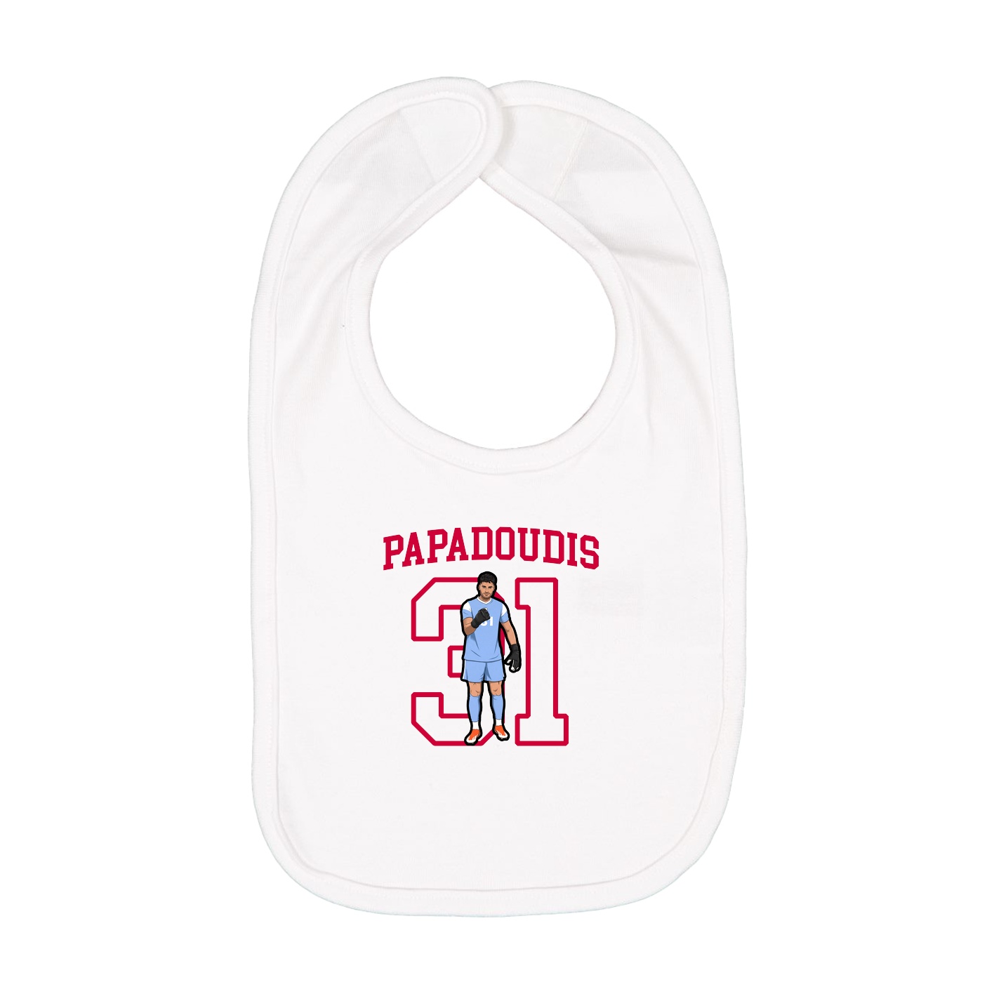 Infant Bib — Shirsey in White