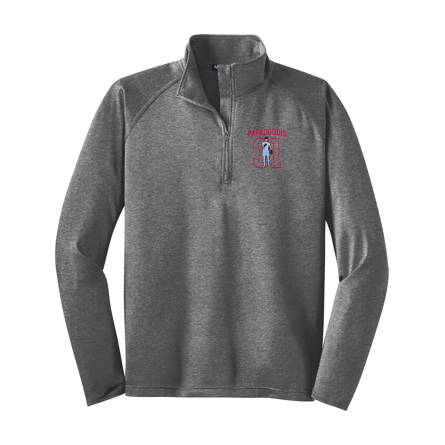 Q-Zip Pullover — Shirsey in Grey