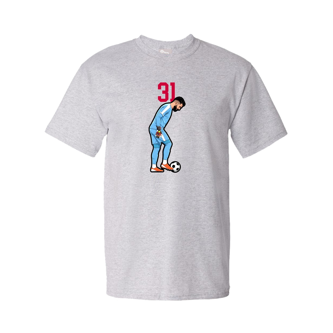 Tee — Number Top in Grey