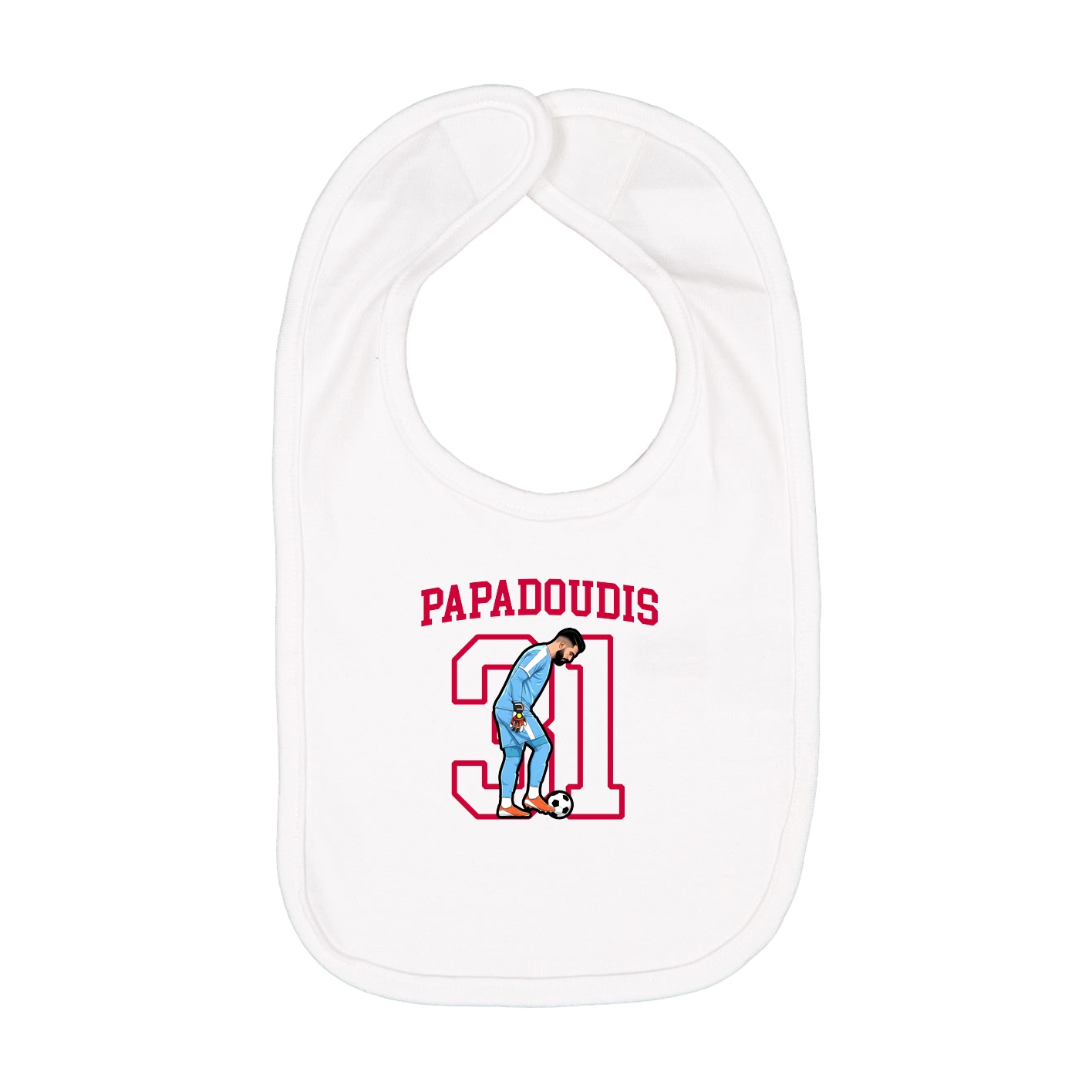 Infant Bib — Shirsey in White