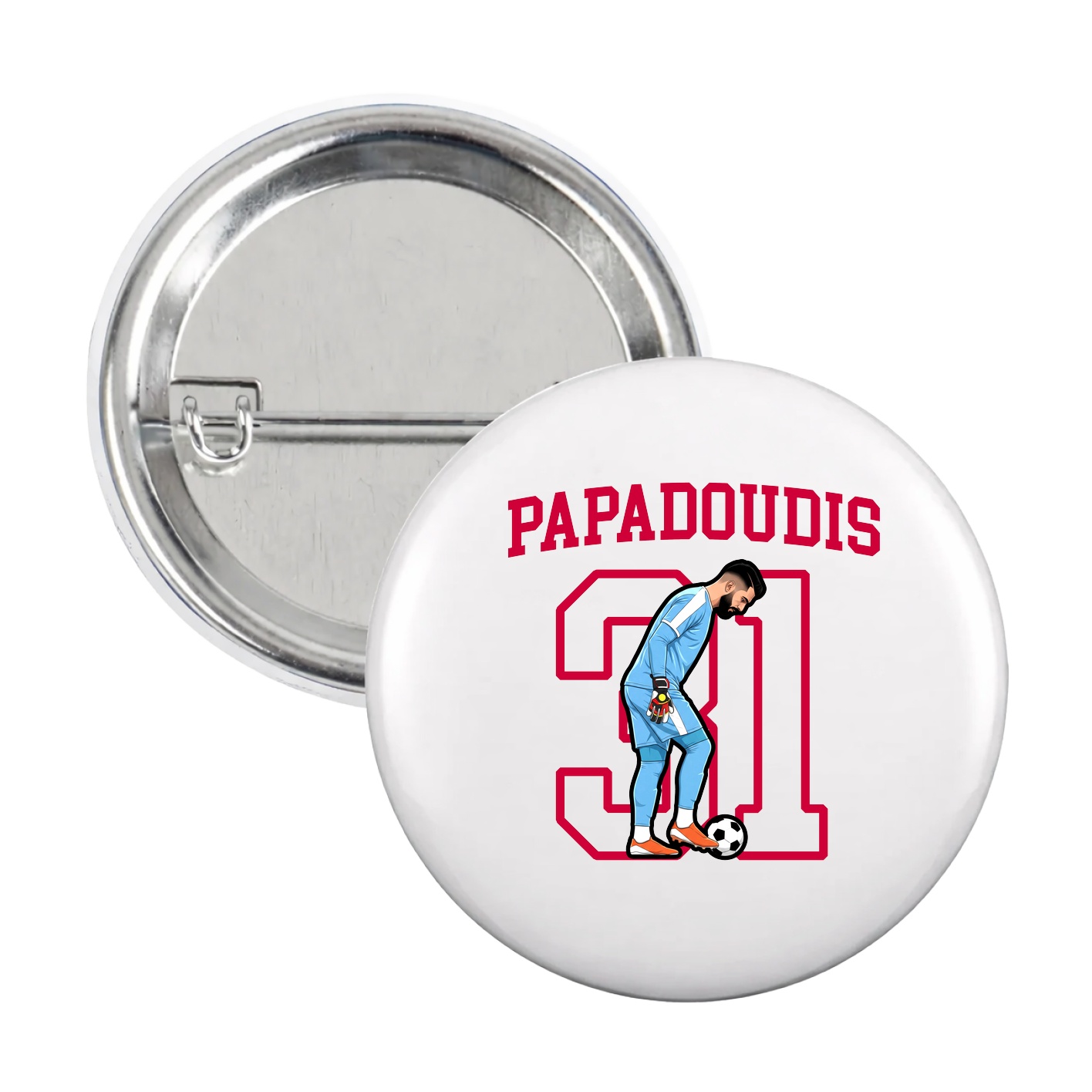 Game Day Button — Shirsey in White