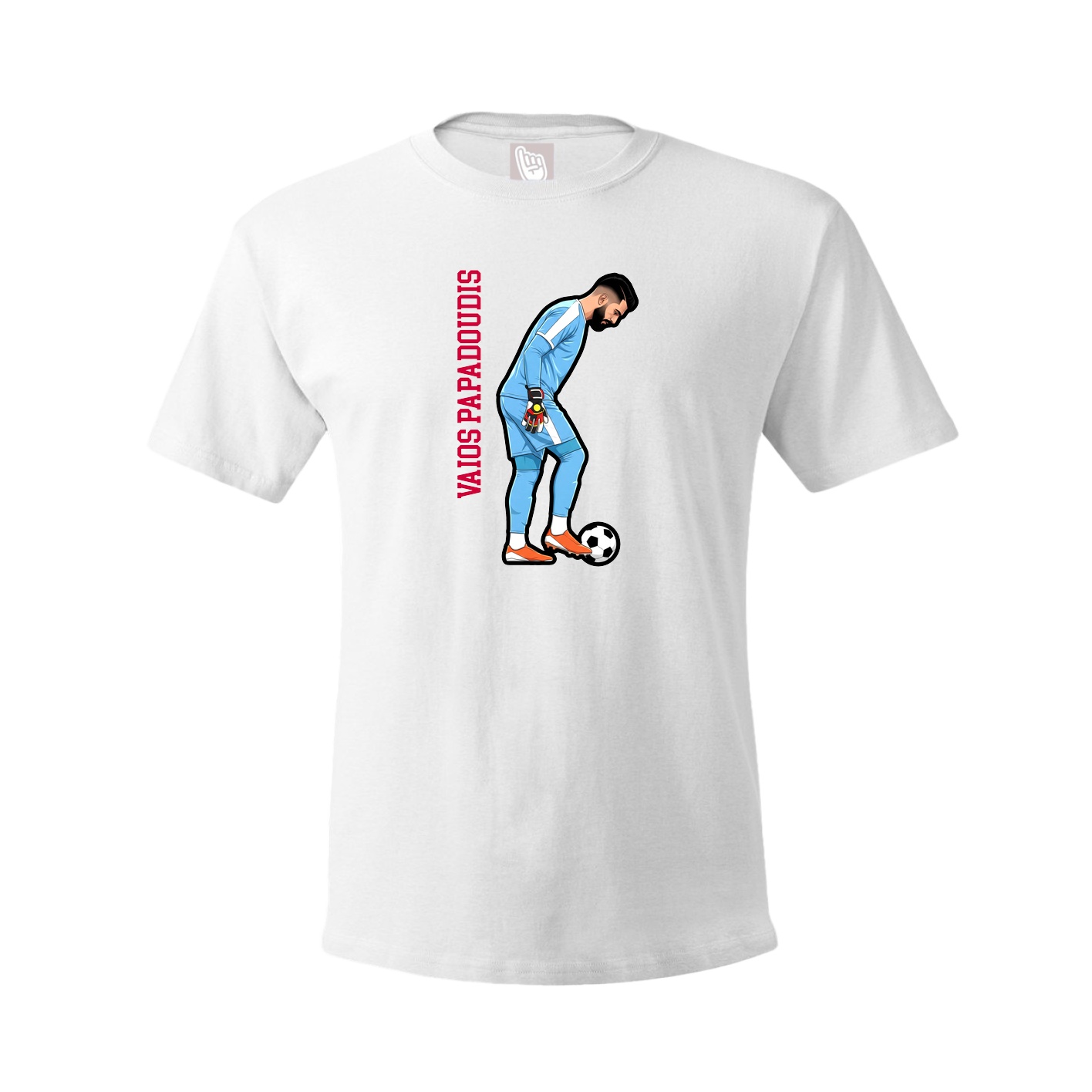 Tee — Name Vertical in White