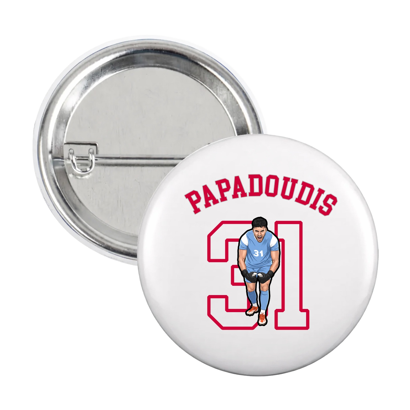 Game Day Button — Shirsey Arch in White