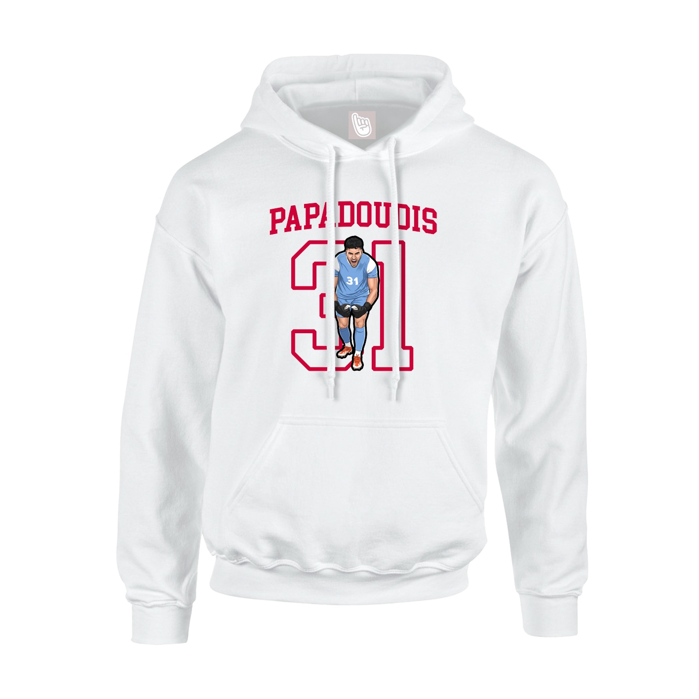 Hoodie — Shirsey in White