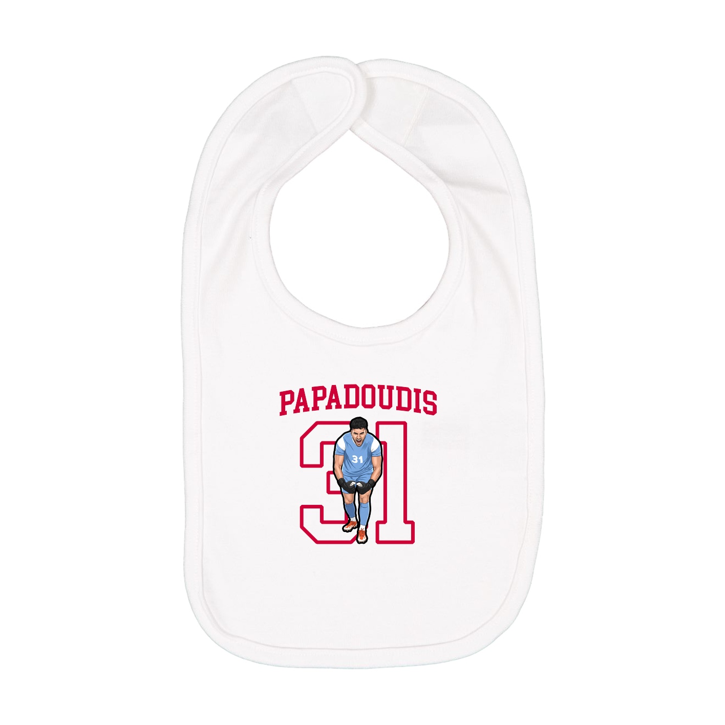 Infant Bib — Shirsey in White